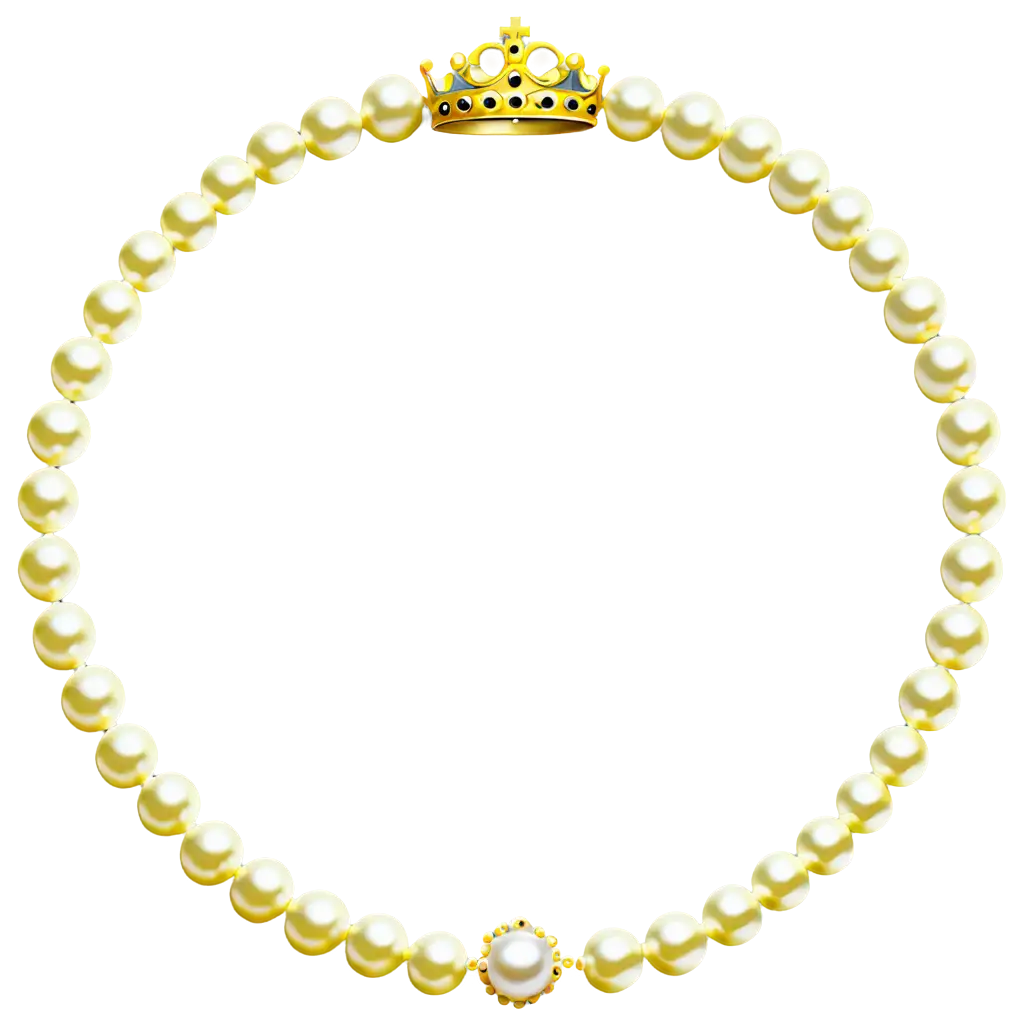  A crown of gold and pearls