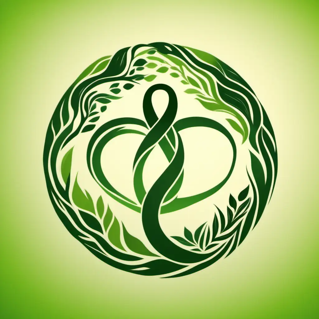 Enduring Unity Modern Ecoconscious Logo Design with Infinity Symbol and Footprints