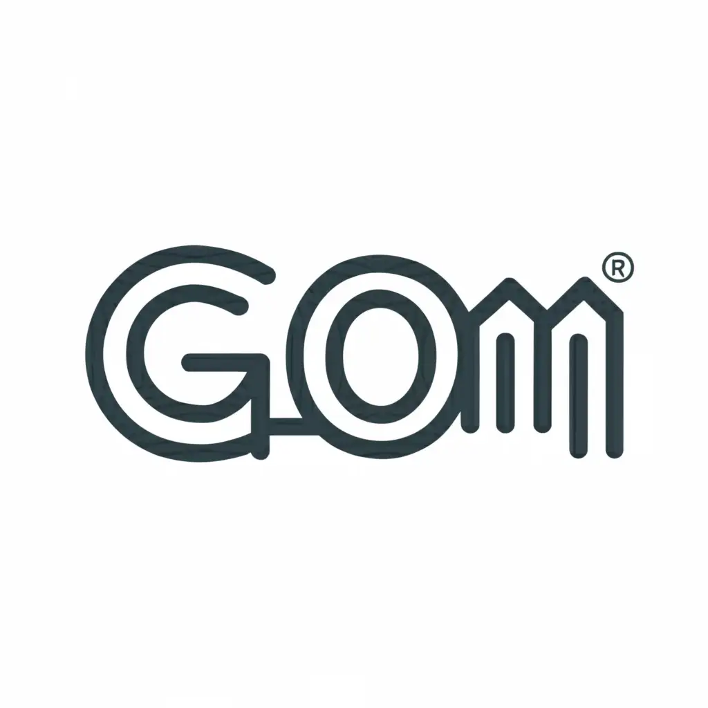 a logo design,with the text "GCOM", main symbol:Rectangle,Moderate,clear background