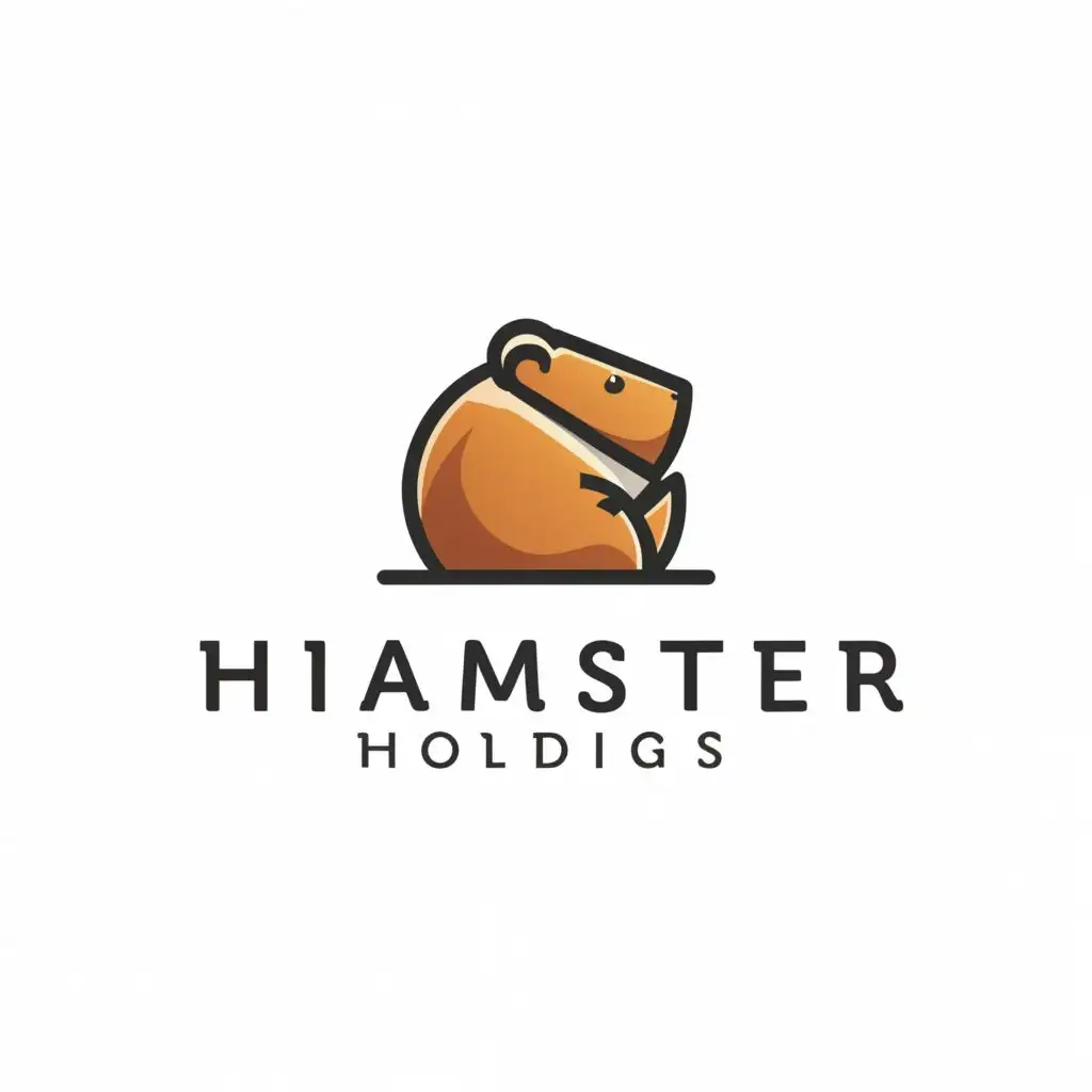 a logo design,with the text "Hamster Holdings", main symbol:Hamster,Moderate,be used in Finance industry,clear background