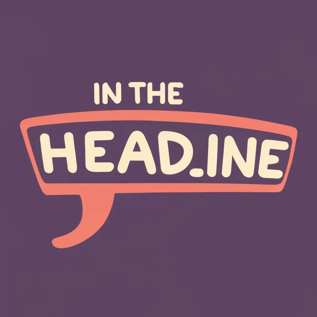 logo, in the headline, with the text "In the headline", typography, be used in Entertainment industry