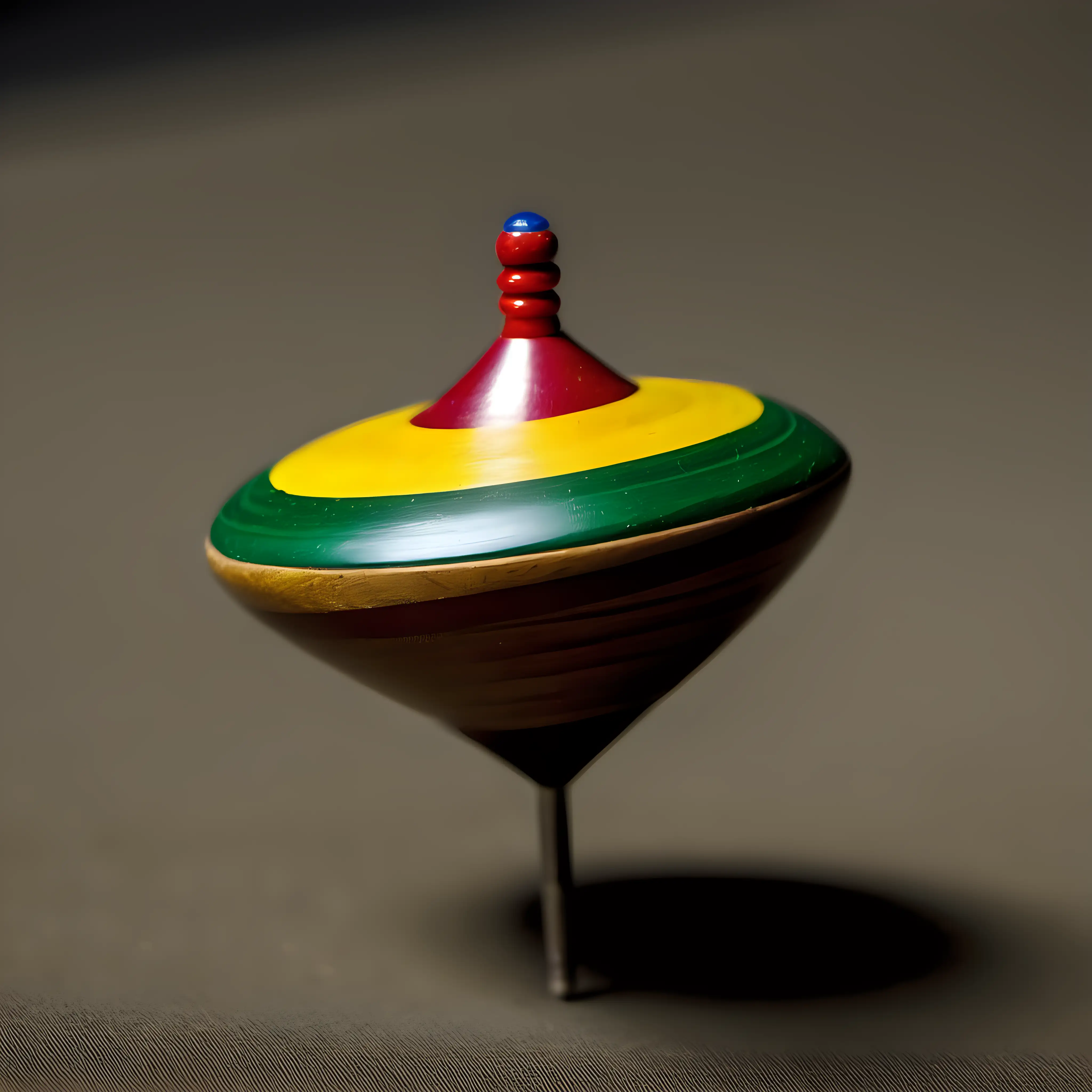 Colorful Jamaican Spinning Top Crafted with Local Flair
