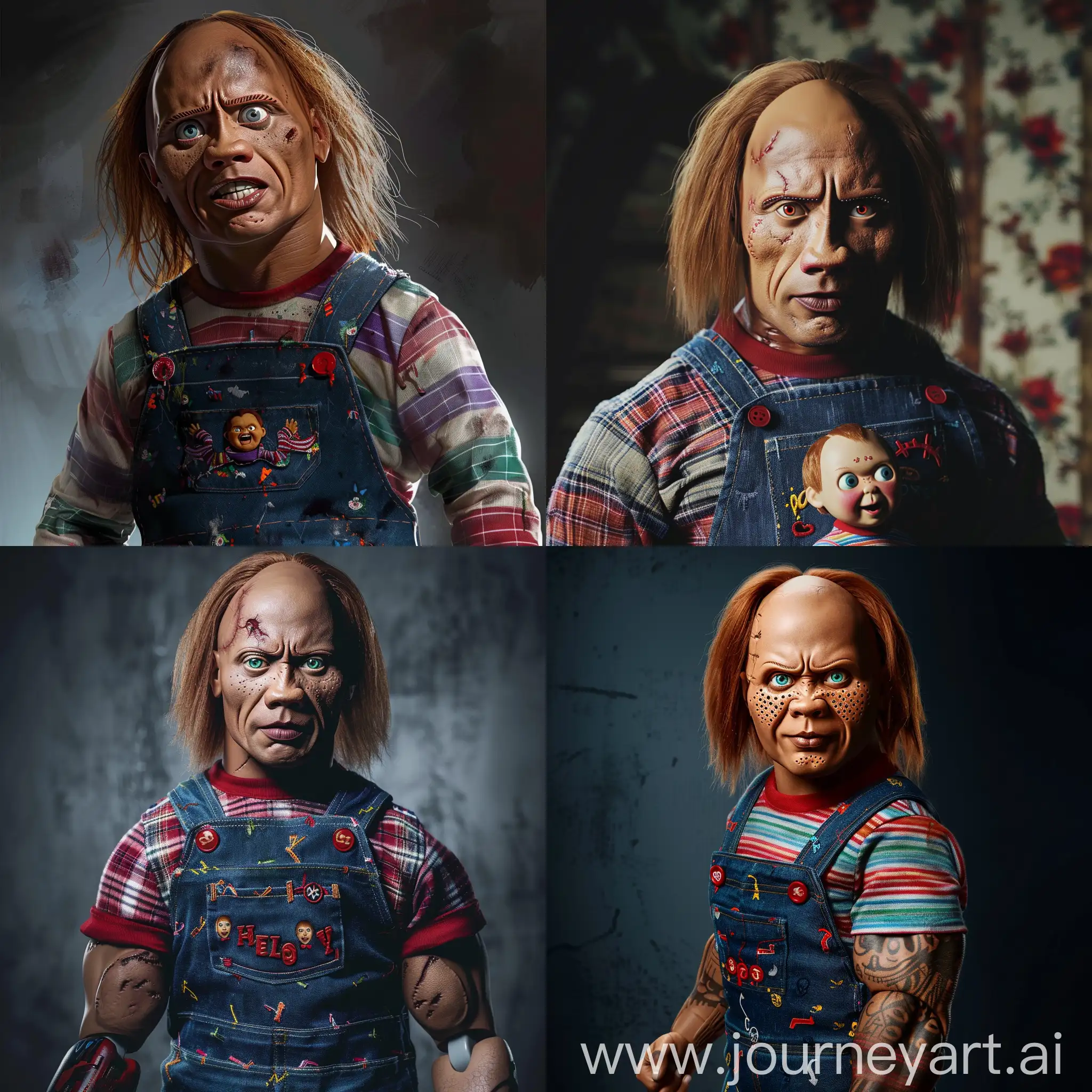 Dwayne Johnson as Chucky, cinematic  --v 6