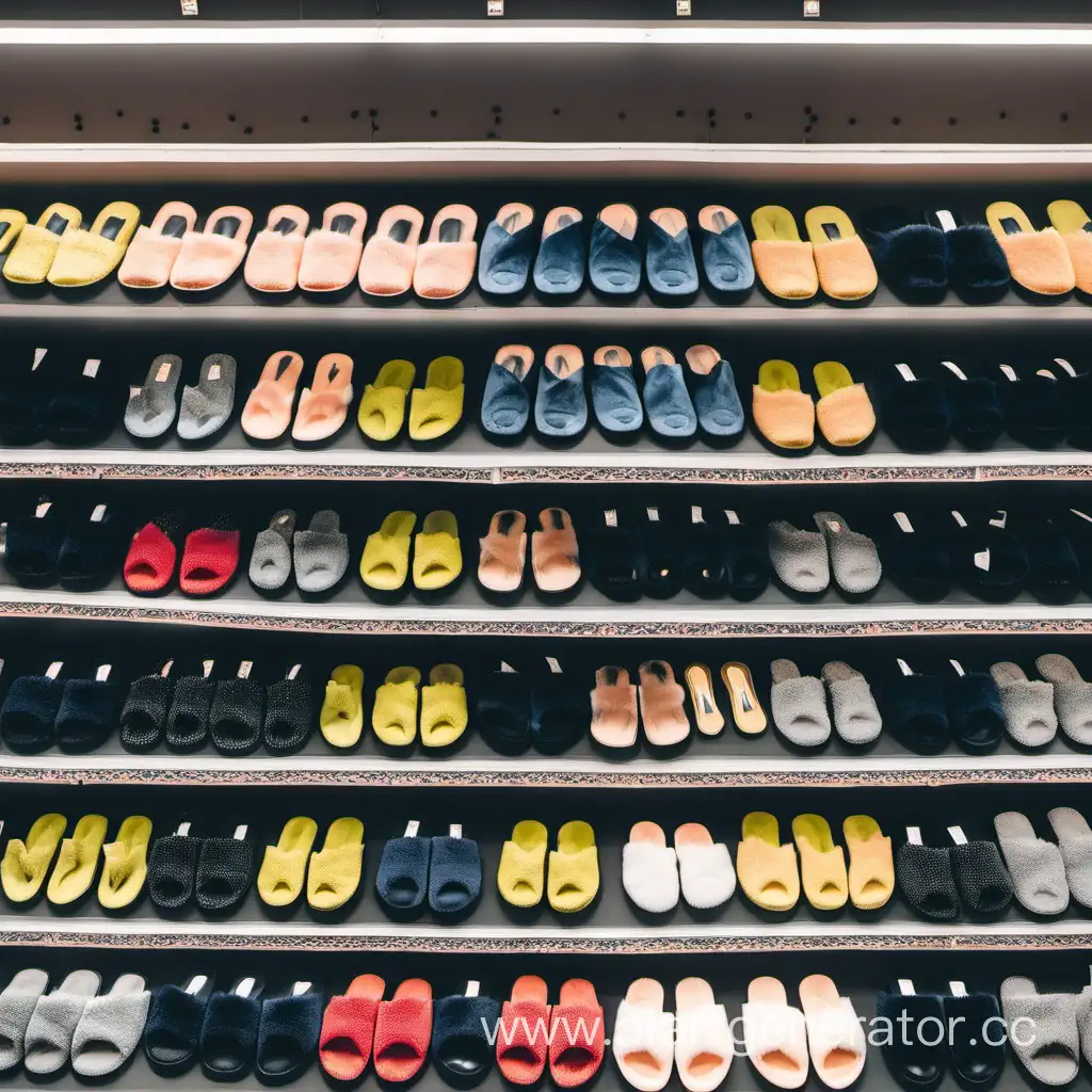 Colorful-Slippers-Displayed-in-a-Trendy-Boutique