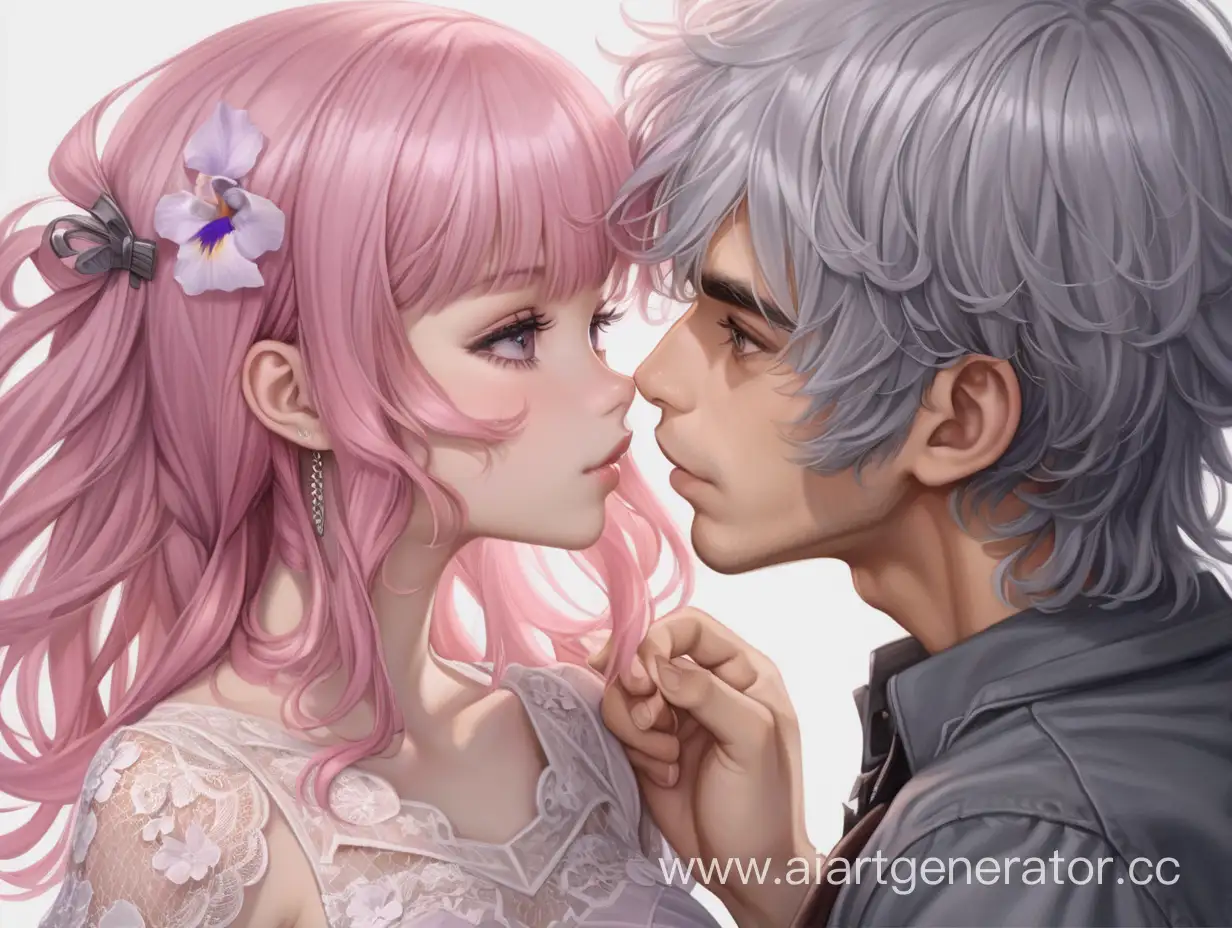 Sweet-Romance-Pinkhaired-Girl-and-Grayhaired-Guy-Sharing-a-Tender-Moment