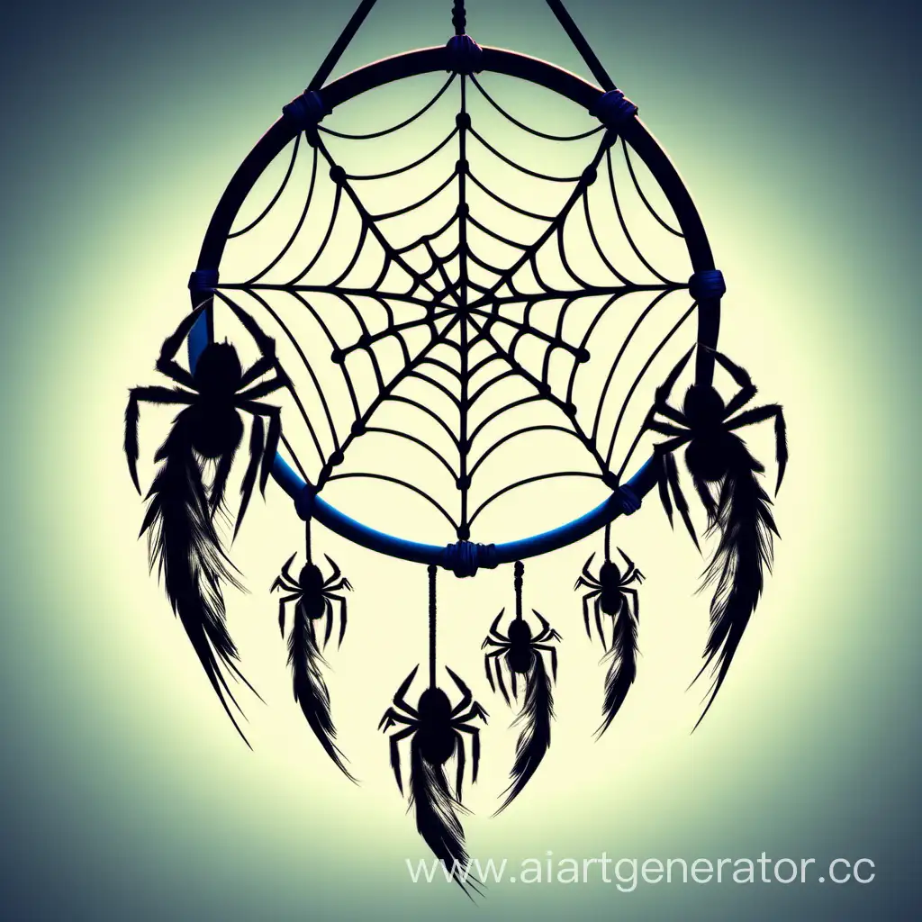 Intricate-Dream-Catcher-with-Spider-Web-Design-HighQuality-4K-Image