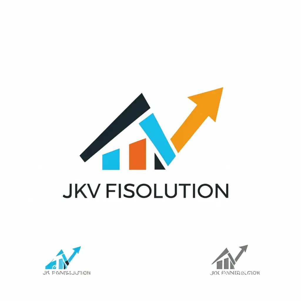 a logo design,with the text "JKV FINSOLUTION", main symbol:DO INVESTMENT FOR BETTER TOMORROW,Moderate,be used in Finance industry,clear background