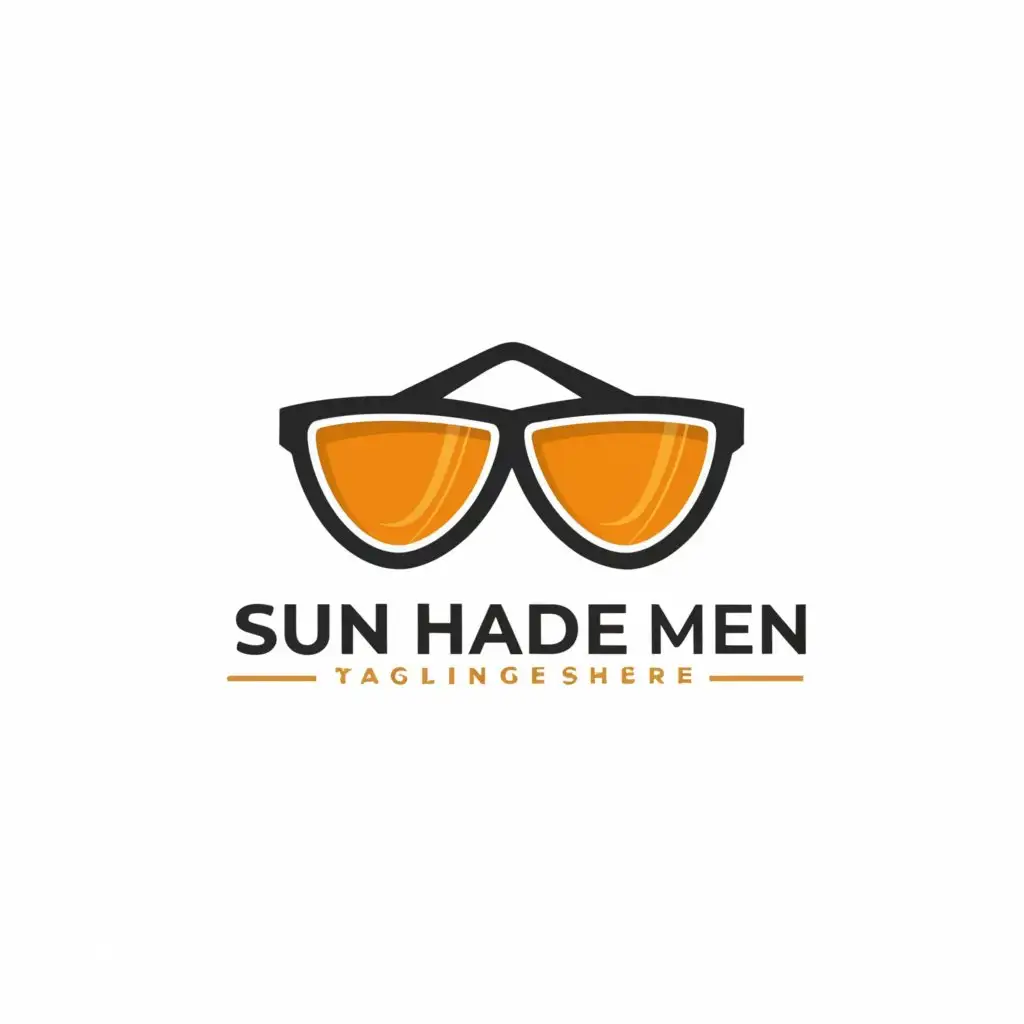 a logo design,with the text "Sun Shade Men", main symbol:Sunshades,Minimalistic,be used in Retail industry,clear background
