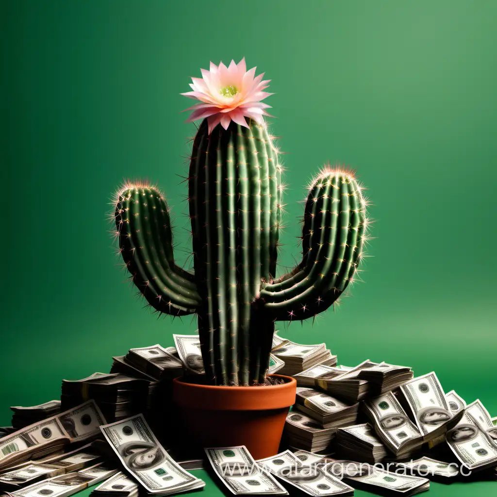 Cactus-with-Wealth-in-Background-Symbol-of-Prosperity-and-Growth