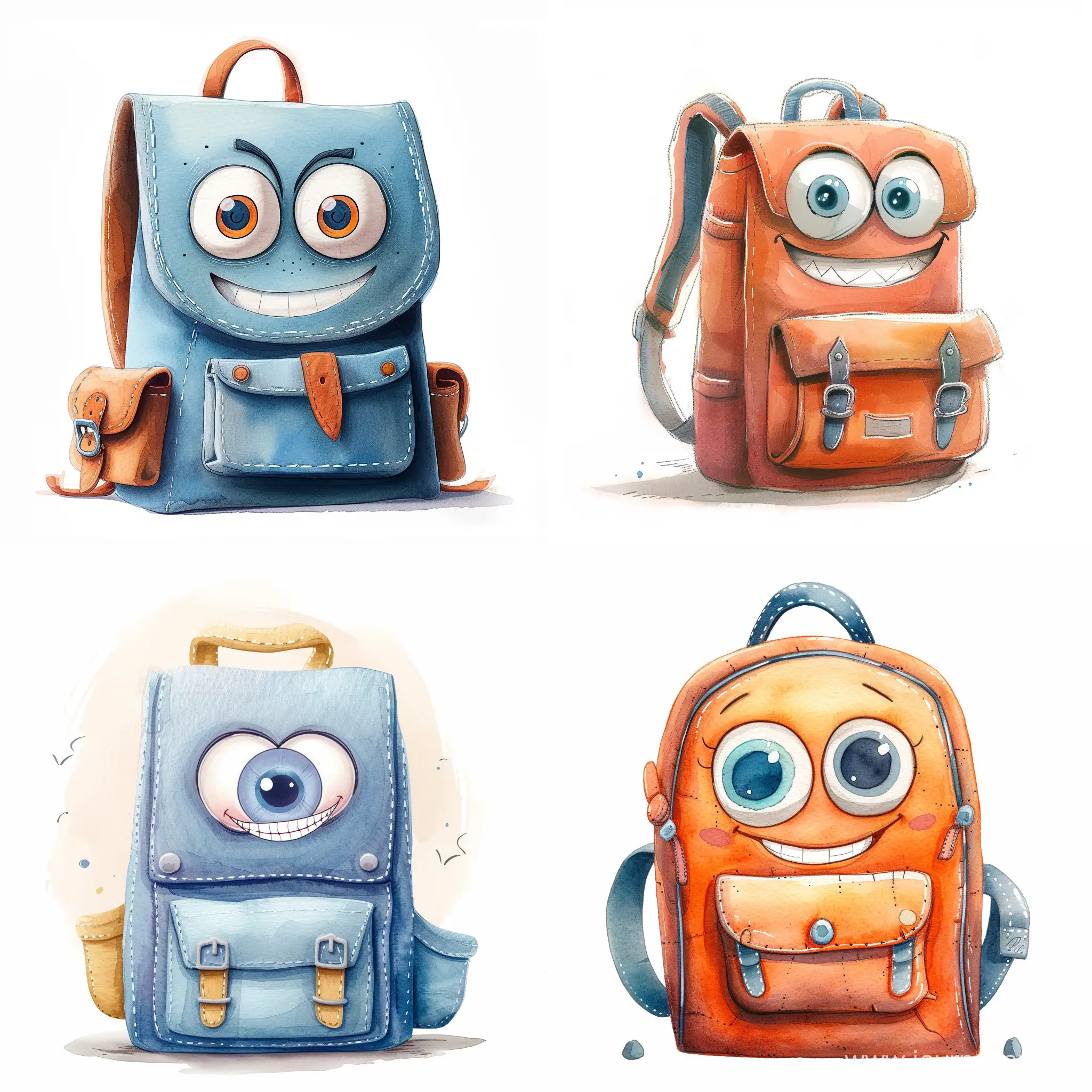 Cheerful-Cartoon-Backpack-with-Big-Eyes-in-2D-Watercolor-Style