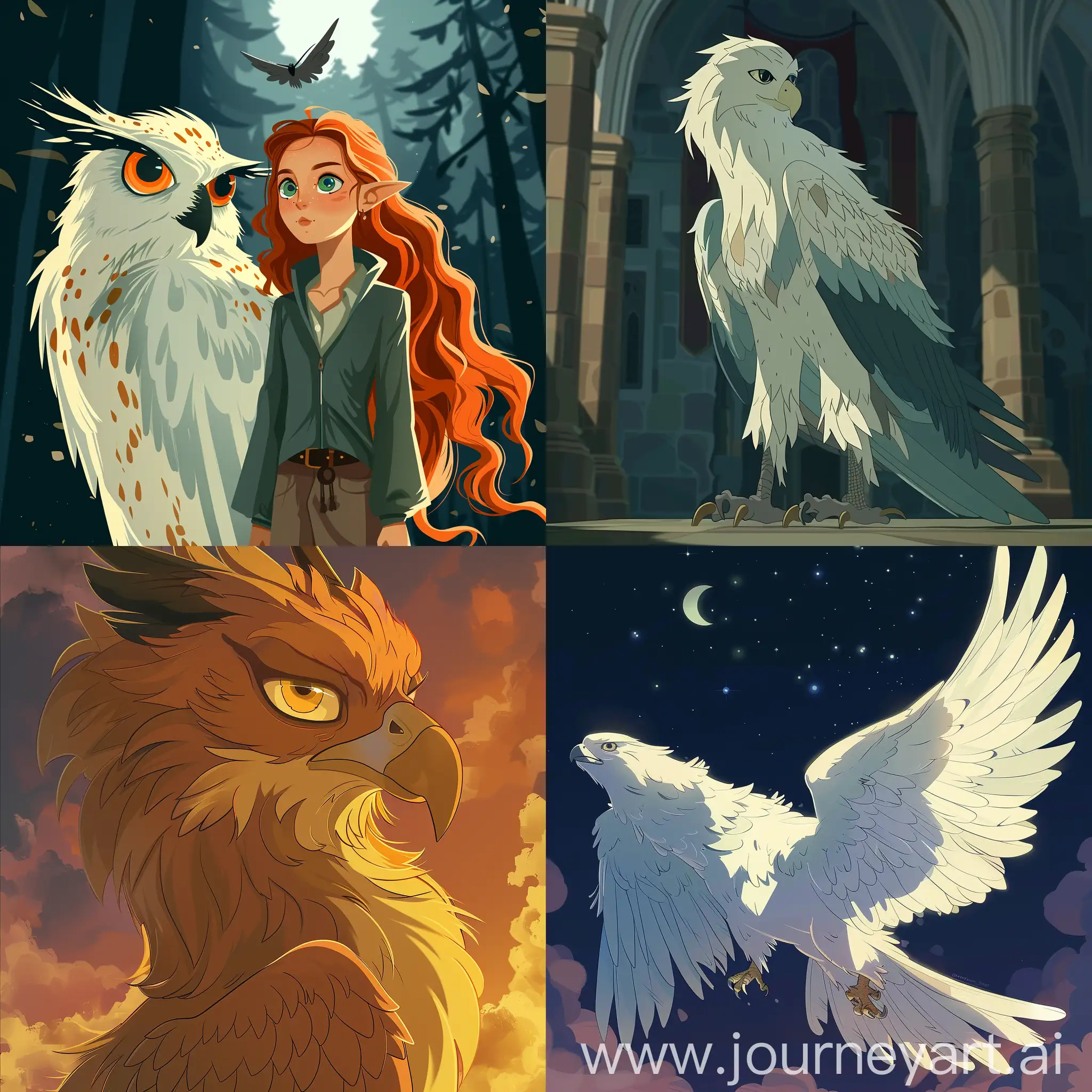 Ermiony of harry potter in animation style