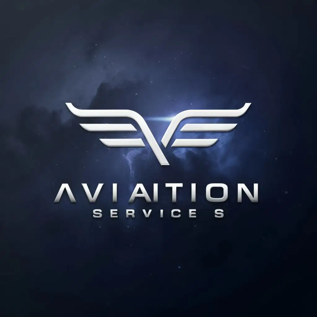 a logo design,with the text "Aviation Services", main symbol:Airplane, Flight, Sky, ,Moderate,be used in Travel industry,clear background