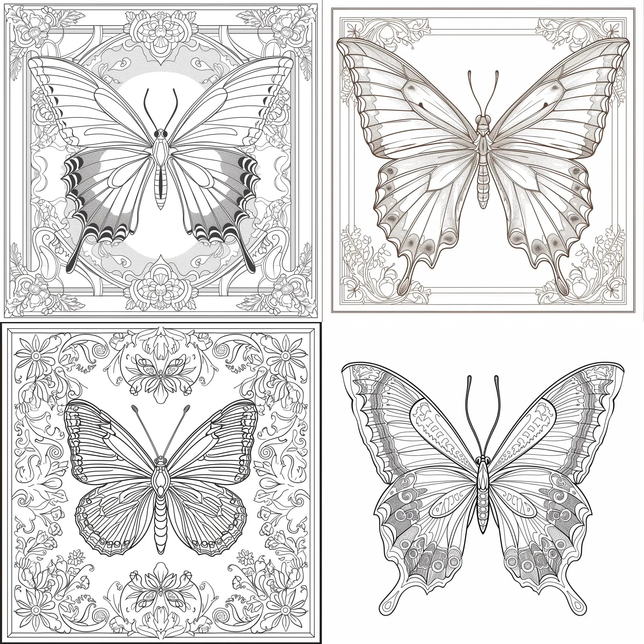 A beauriful buttery fly.elegant.coloring book
