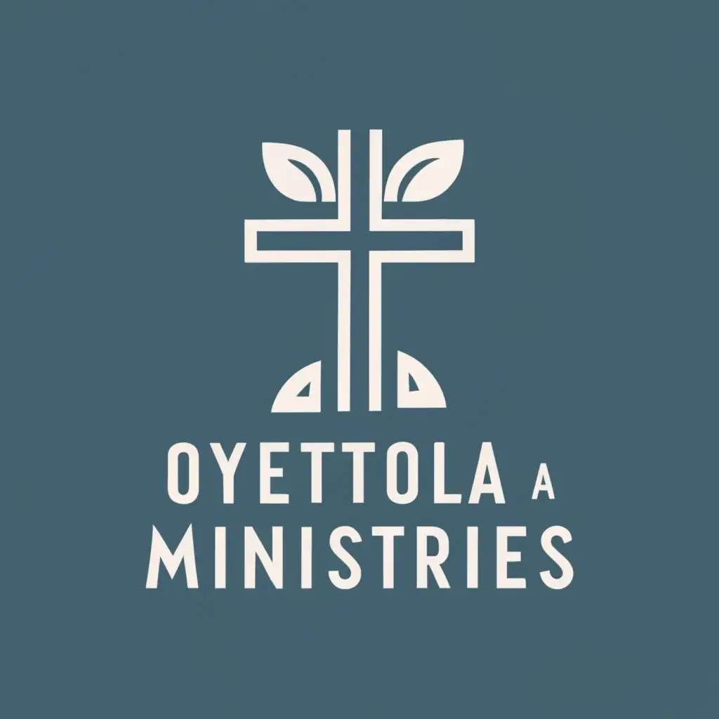 logo, CROSS, with the text "OYETOLA ADENIYI MINISTRIES", typography, be used in Religious industry