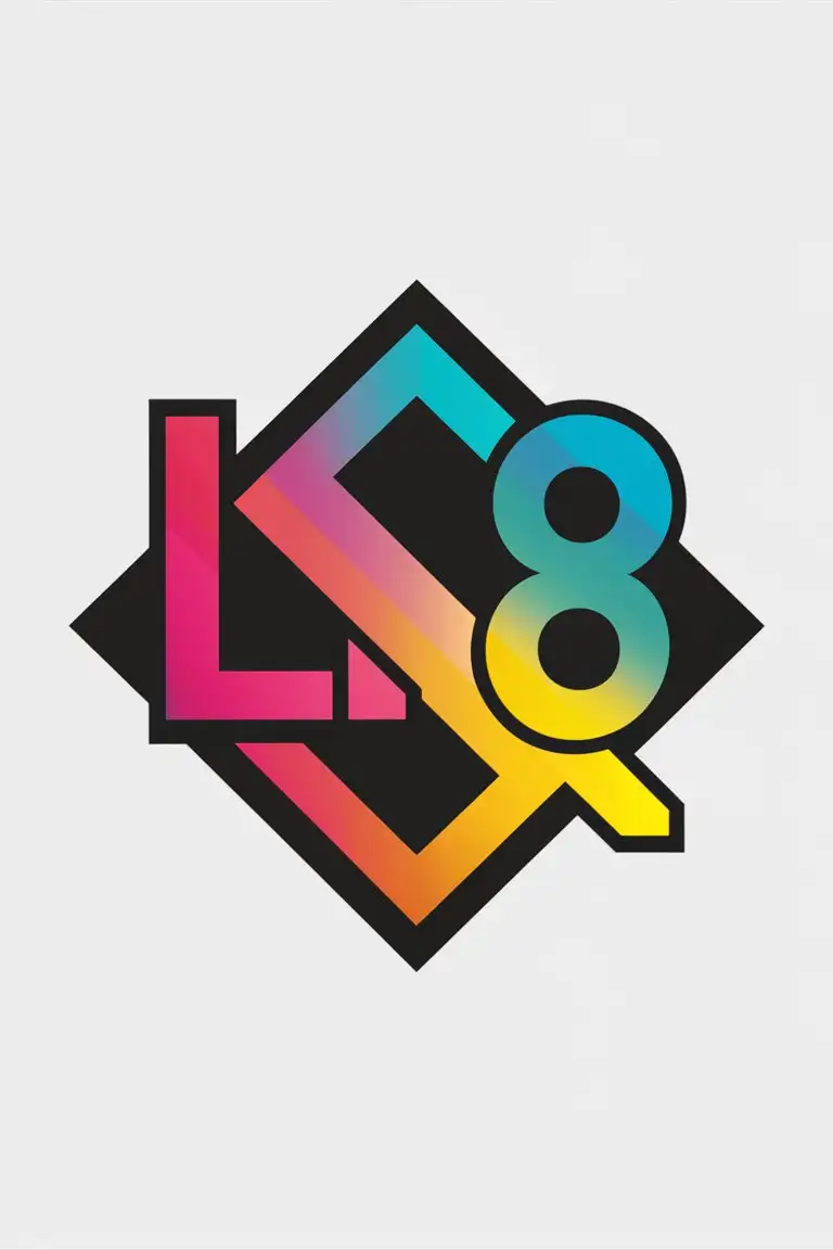 Colorful Kpop Band Logo Lumin8