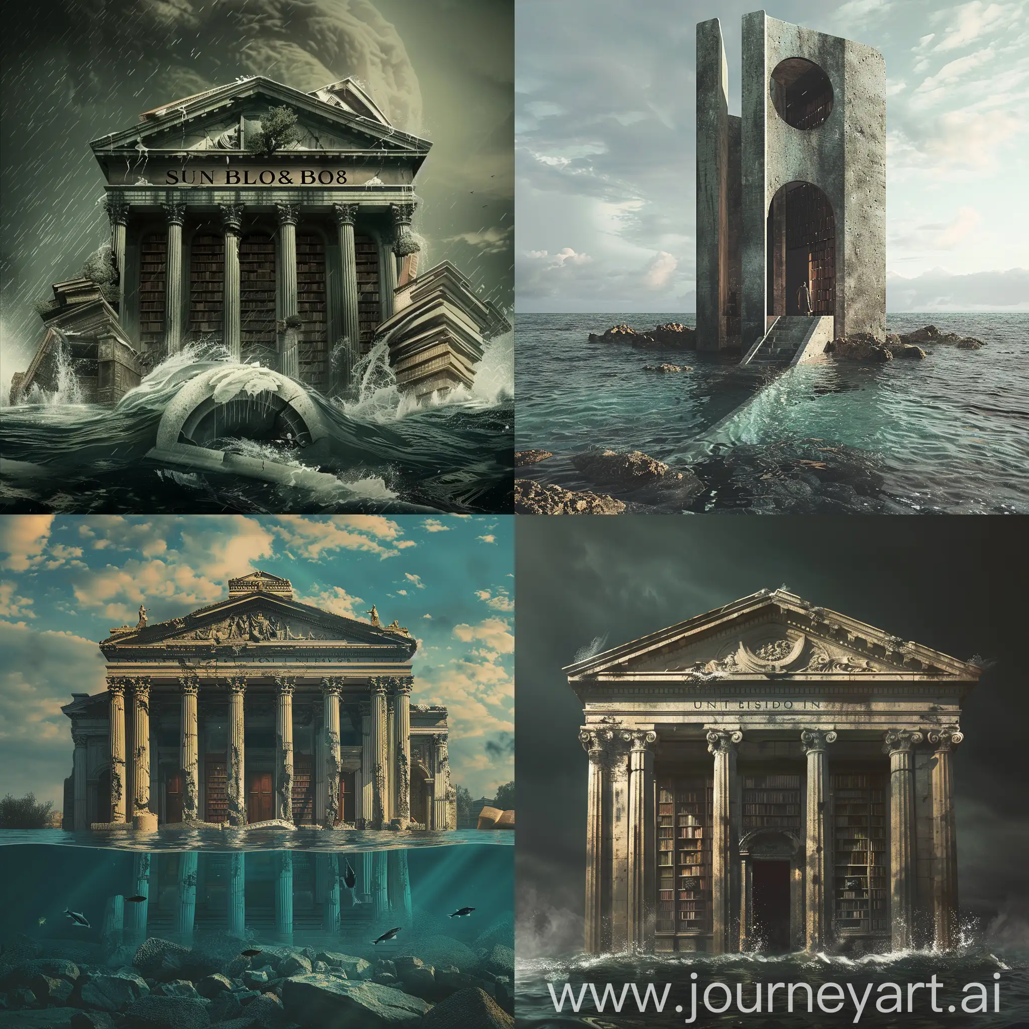 Sunken-Library-Monument-Poster-Captivating-Tribute-with-Vast-Views