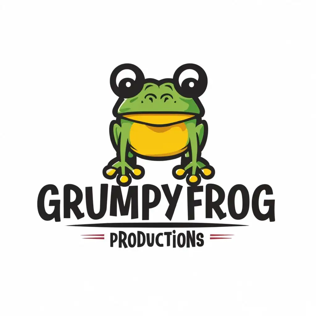 LOGO-Design-for-Grumpy-Frog-Productions-Innovative-Typography-for-the-Technology-Industry