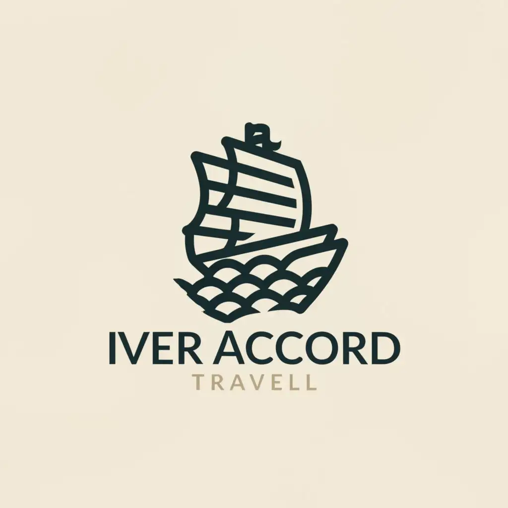 a logo design,with the text "Iver Accord", main symbol:Ship,Moderate,be used in Travel industry,clear background