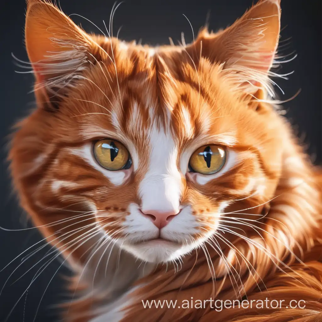 Playful-Ginger-Cat-Posing-in-Sunlight