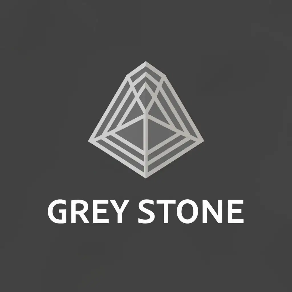 a logo design,with the text "Grey Stone", main symbol:stone,complex,clear background