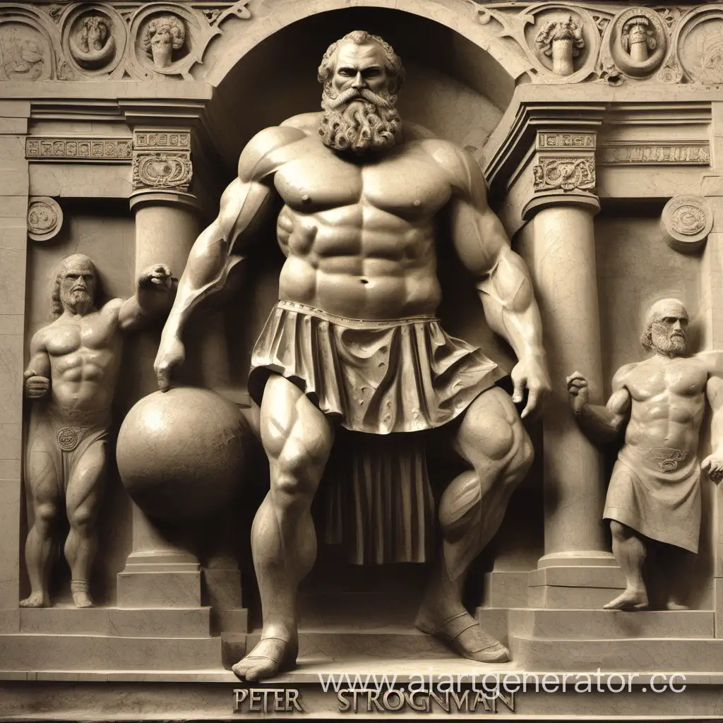 Russian-Strongman-Peter-Ancient-God-Displaying-Strength-and-Power