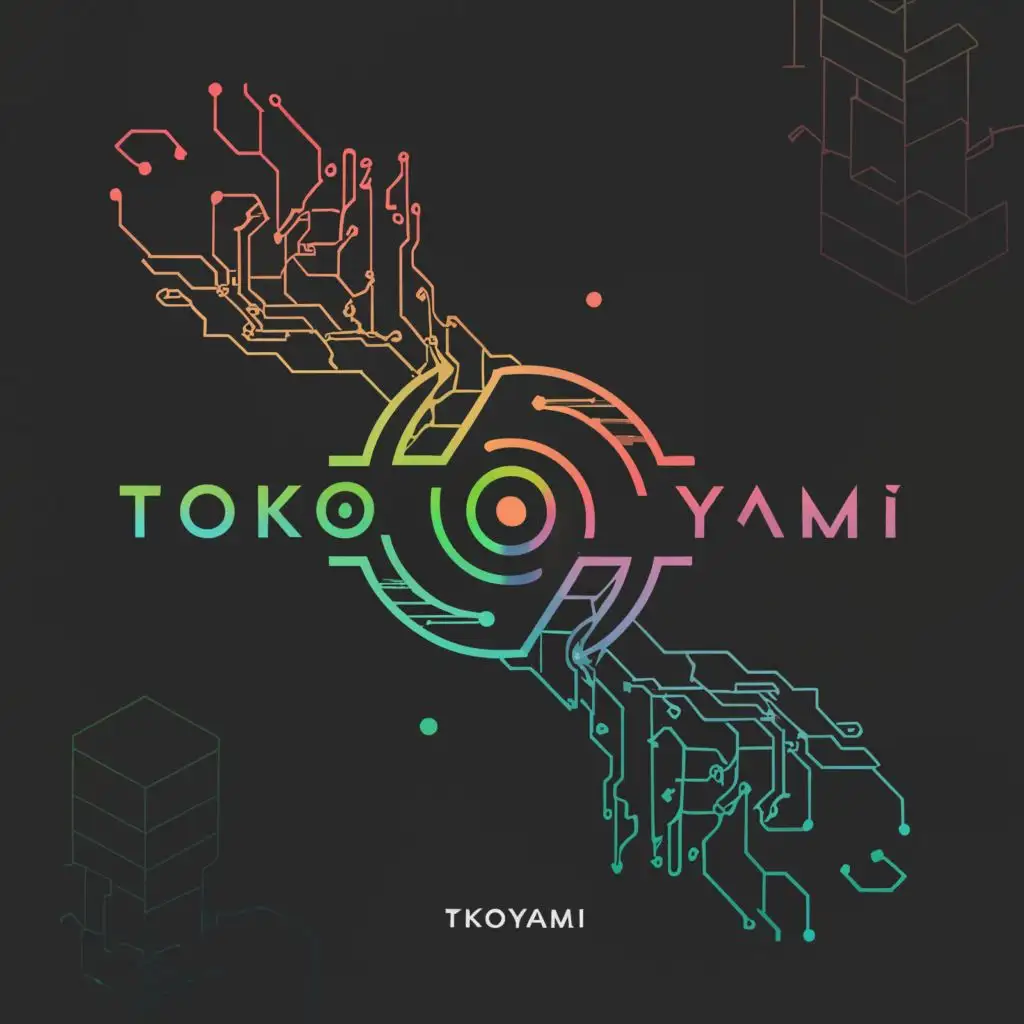 LOGO-Design-for-Tokoyami-Cyberpunk-Japanese-Theme-with-Moderate-Aesthetic-for-Technology-Industry-on-Clear-Background