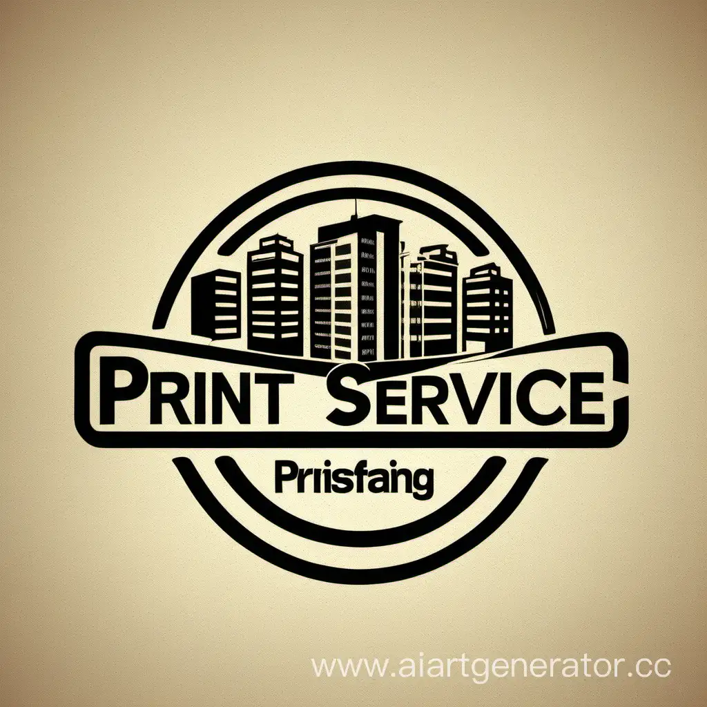 логотип для компании, ремонтирующей оргтехнику и имеющей название "ПринтСервис"
