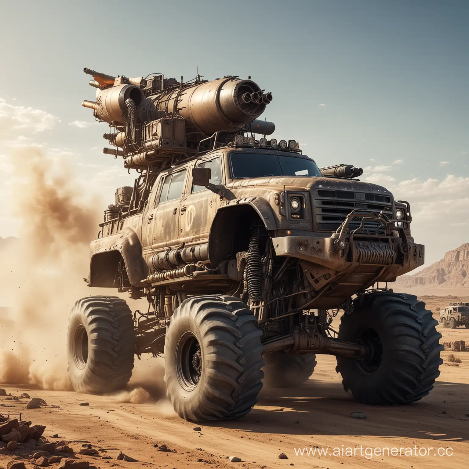 Desert-Wasteland-HighSpeed-Monster-Truck-with-Rocket-Launcher