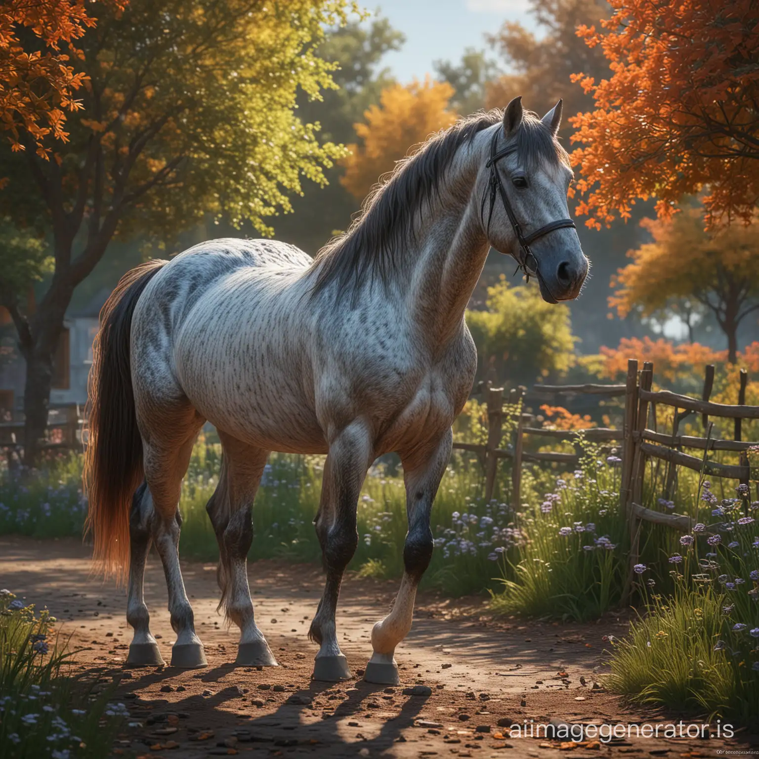 Vibrant-Agalia-Horse-in-UltraDetailed-Fantasy-Scene-by-Claude-Monet