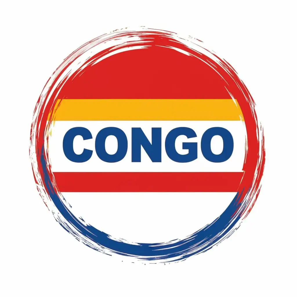 logo, Congo rdc and Congo flag, with the text "Congo", typography, be used in Entertainment industry