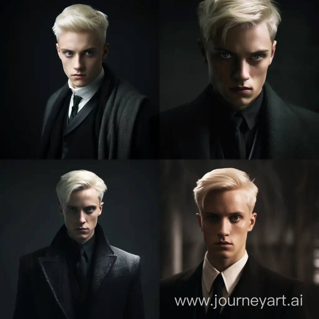 Draco Malfoy with a desperate look