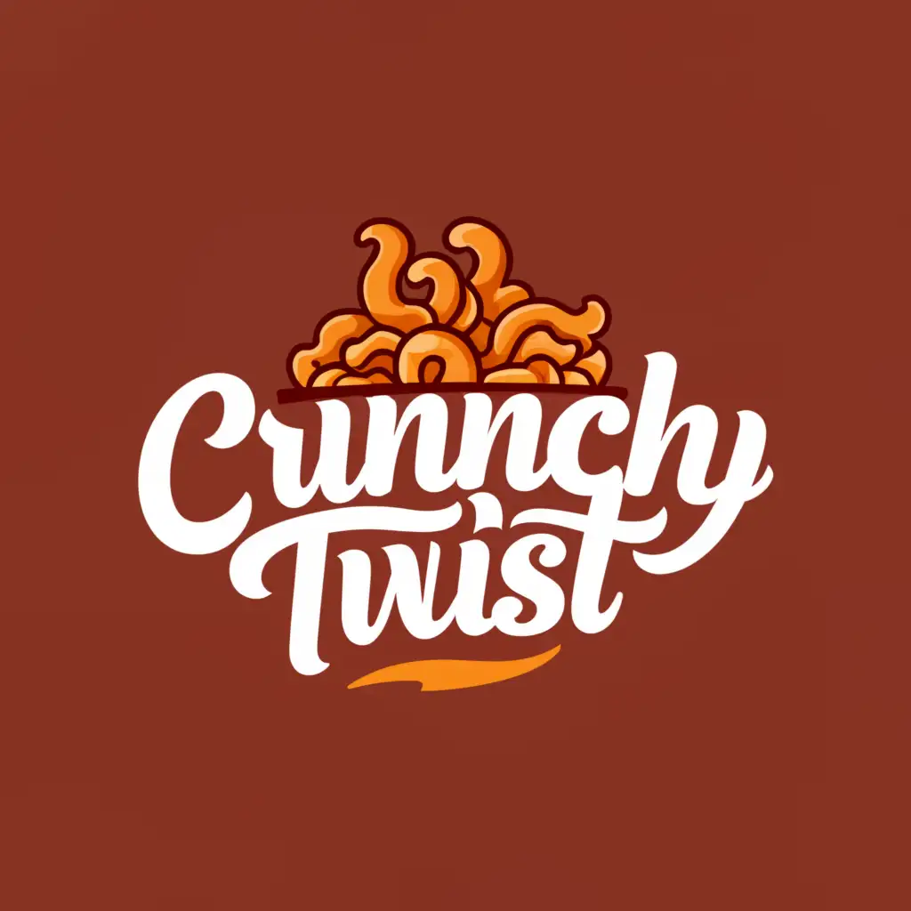 a logo design,with the text "Crunchy Twist", main symbol:fried sotanghon ,Moderate,clear background