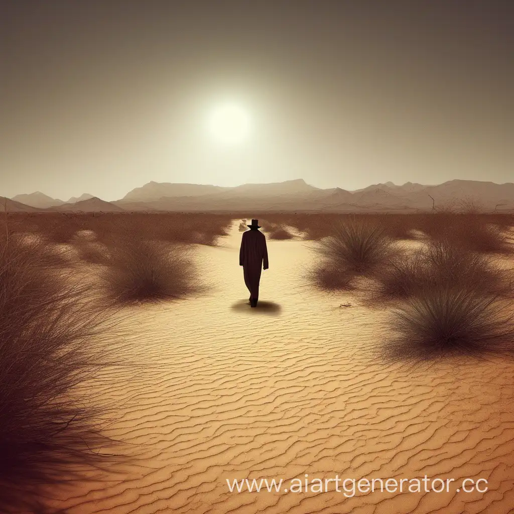 Solitary-Journey-Through-the-Desert-Landscape