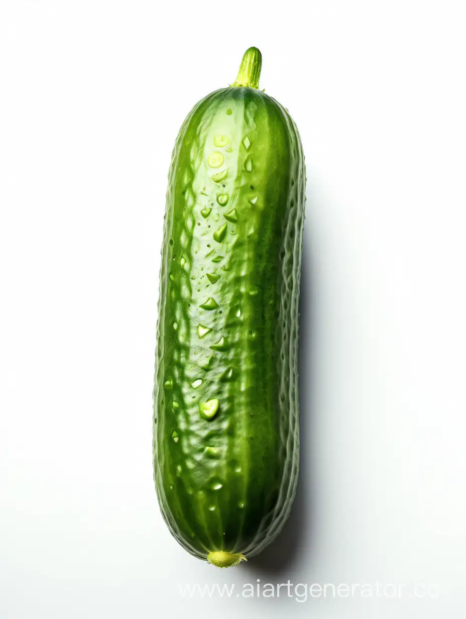  Cucumber on white background