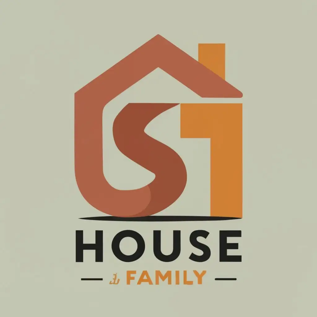 logo, SH, with the text "ST HOUSE", typography, be used in Home Family industry