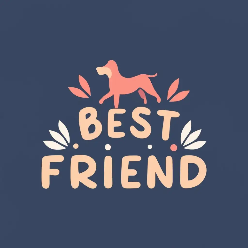 logo, Best friend, with the text "Best friend", typography, be used in Animals Pets industry