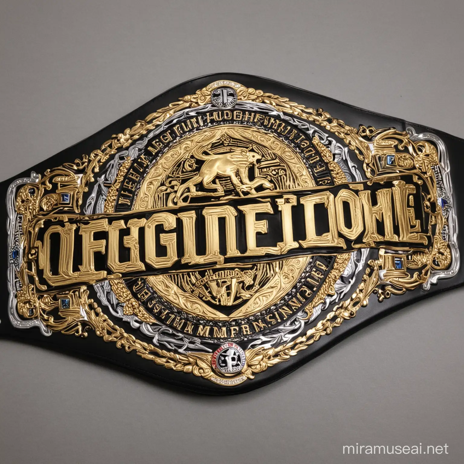 CFFCS middleweight championship belt