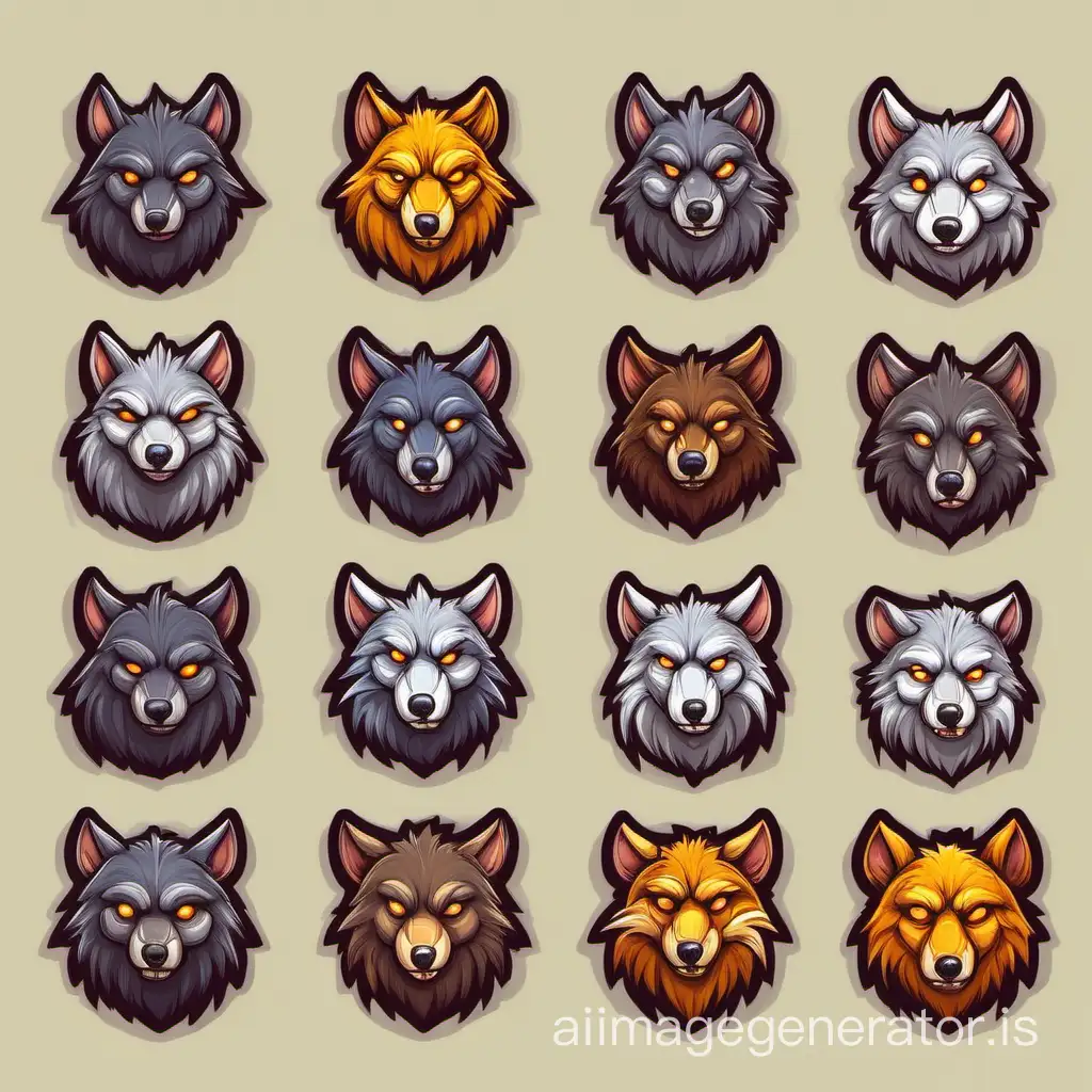 Fantasy-Animal-Enemies-Icons-Rat-Big-Rat-Wolf-Young-Wolf-Alpha-Wolf-Bear