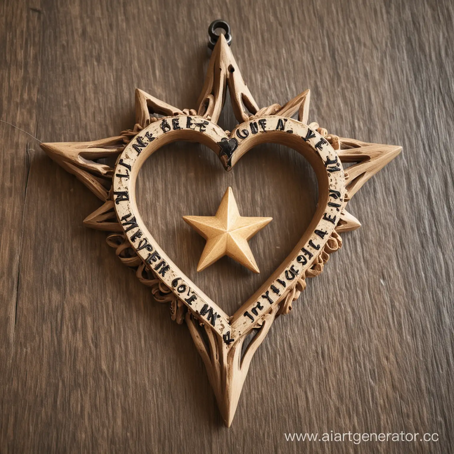 star, desire, love, open heart, home