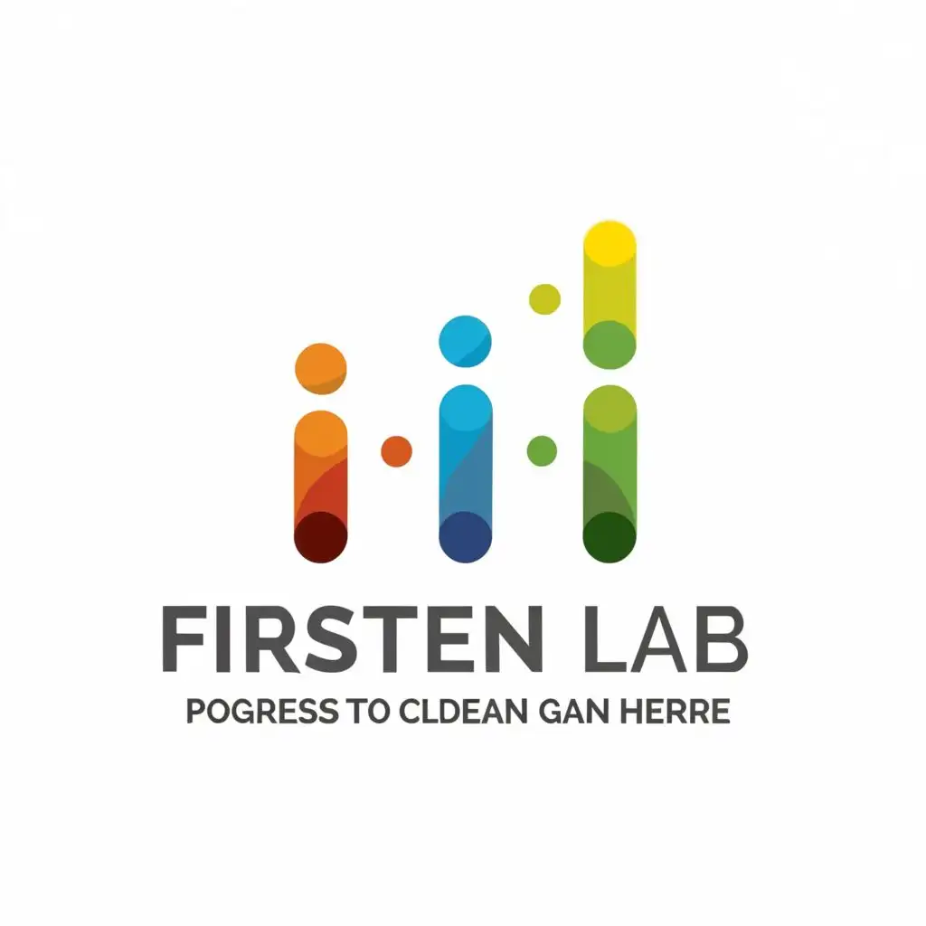 a logo design,with the text 'First Gen Lab', main symbol:Three abstract steps,Moderate,be used in Nonprofit industry,clear background