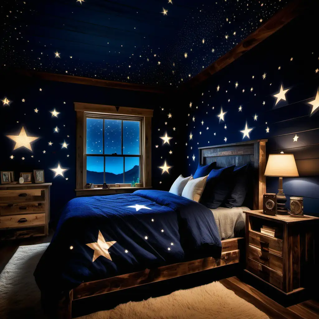 Tranquil Bedroom with GlowintheDark Star Decals and Chompalite