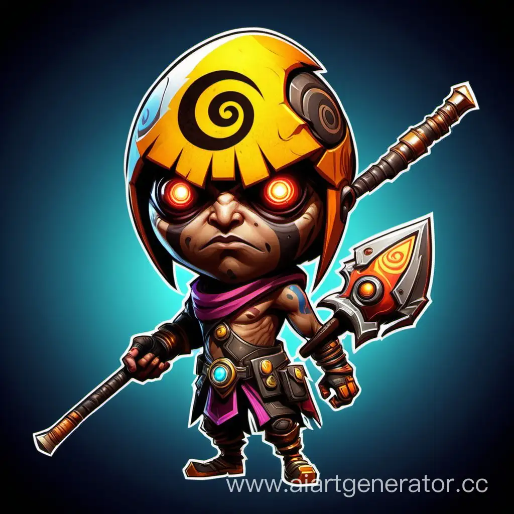 Licho-OneEye-Character-wielding-a-Club-Inspired-by-Borderlands-2-in-MOBA-Game