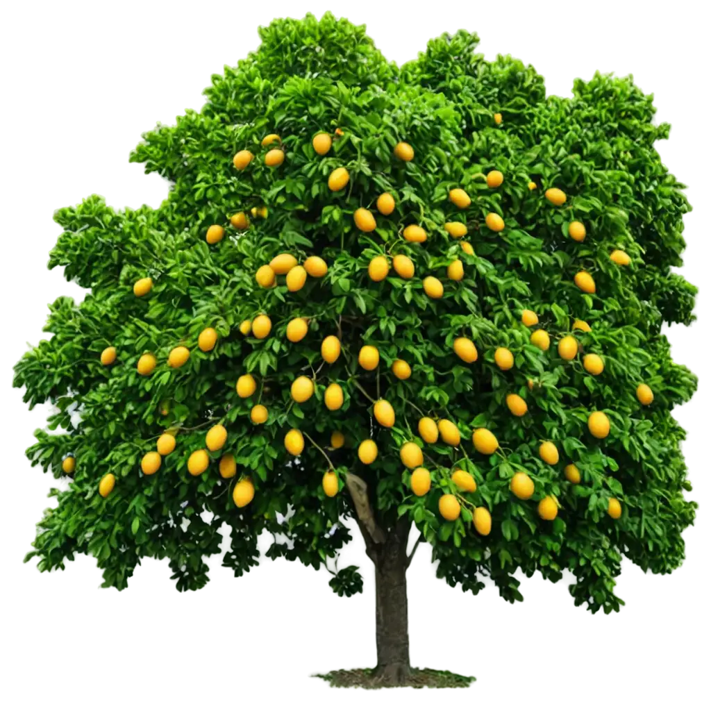 Stunning-PNG-Image-of-a-Lush-Mango-Tree-Brimming-with-Fruits