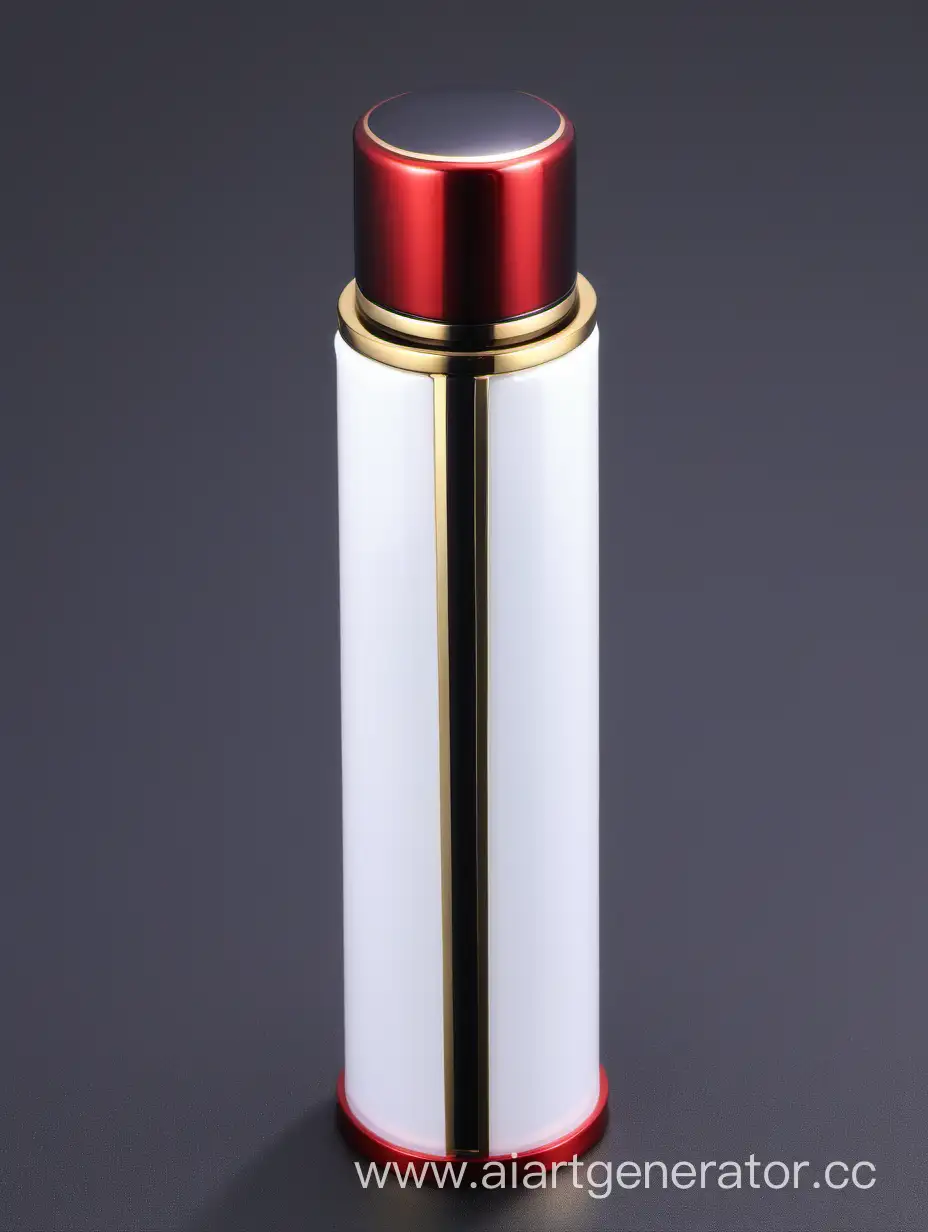 Luxurious-Zamac-Perfume-Bottle-with-Elegant-Red-White-and-Gold-Accents