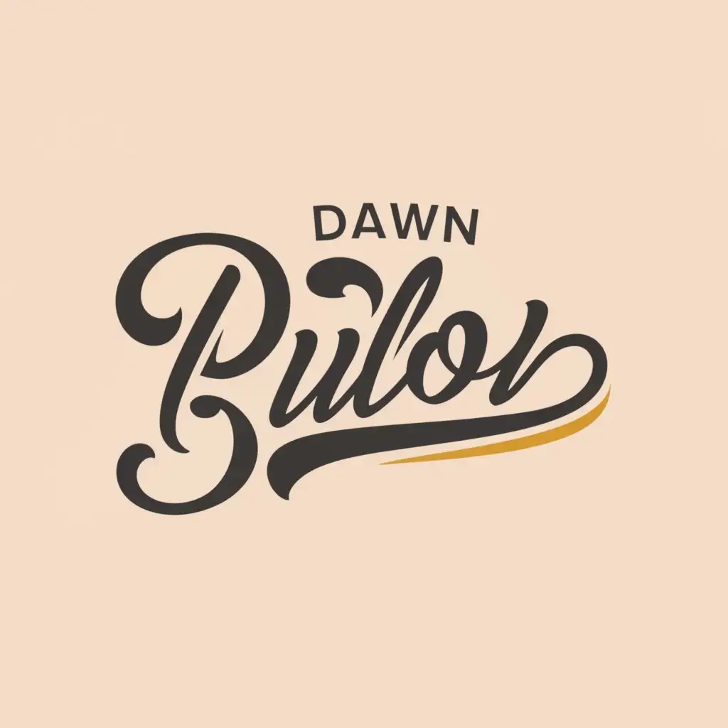 a logo design,with the text "Dawn Buloy", main symbol:DB,Moderate,be used in Entertainment industry,clear background