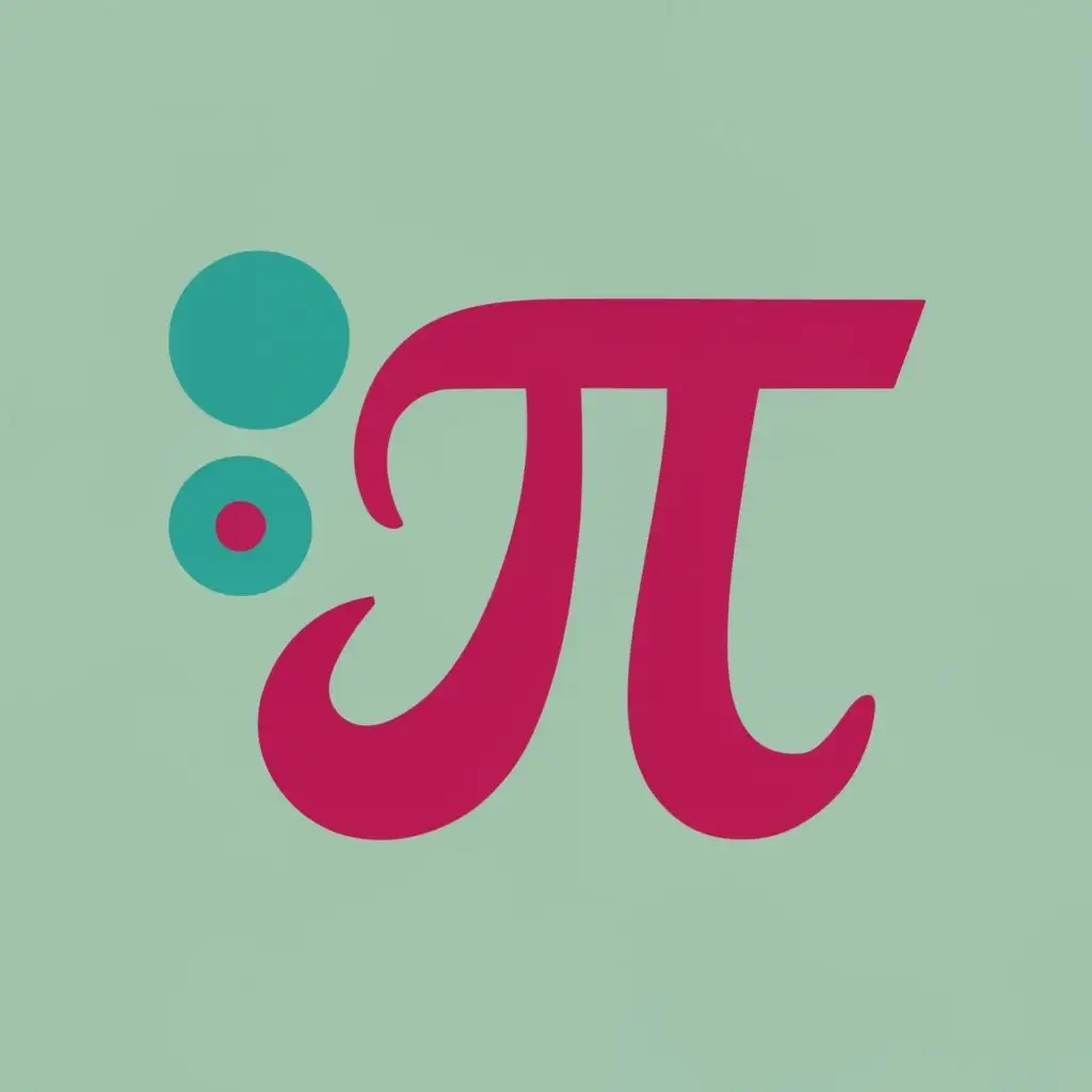 logo, Pi, with the text "Pythagoras Collective", typography, be used in Internet industry