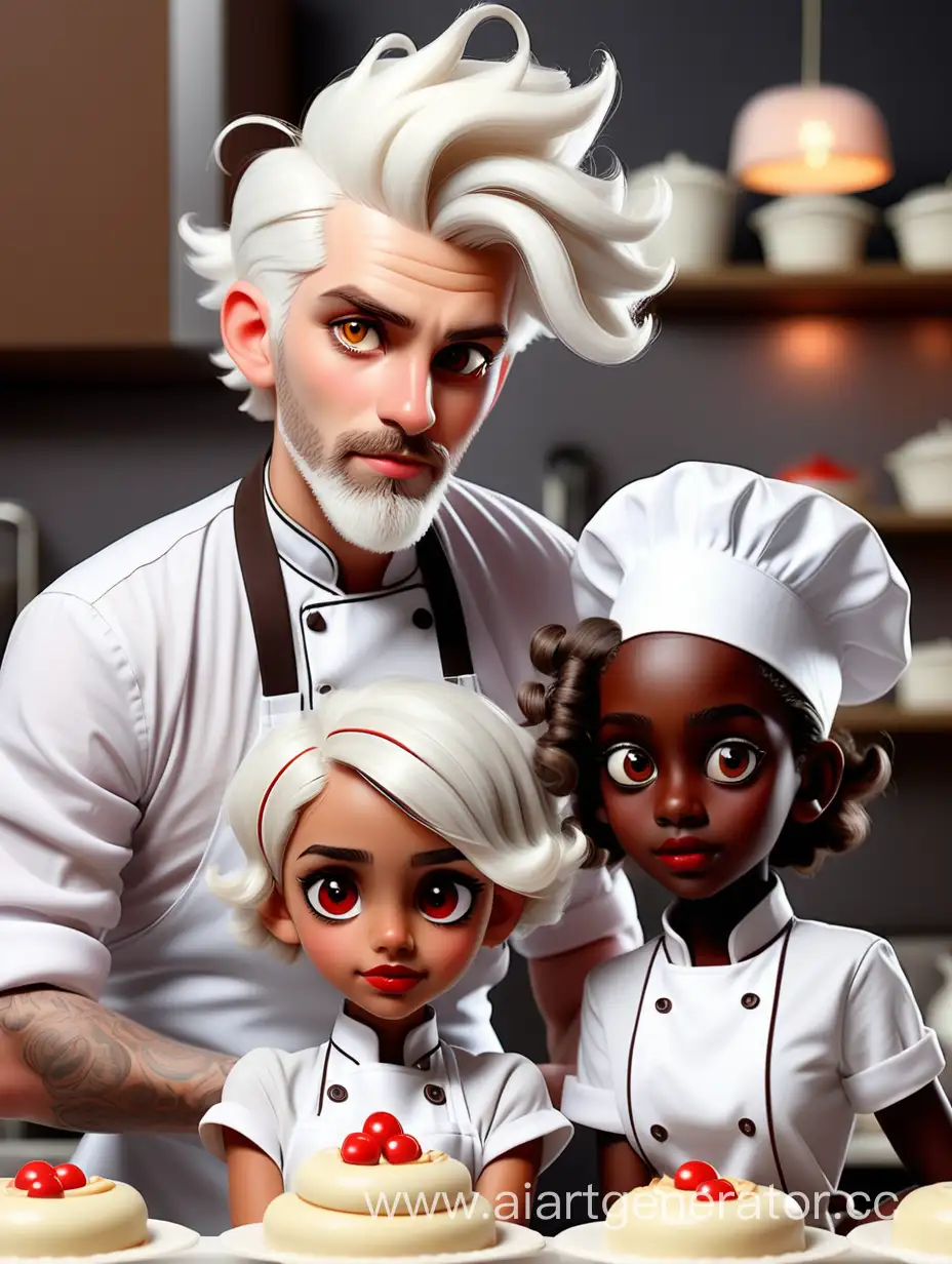 Charming-Pastry-Chef-Duo-WhiteHaired-Man-and-Adorable-CurlyHaired-Girl