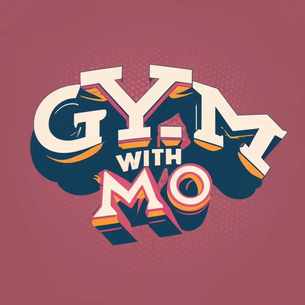 logo, Gym Mcdonalds Muscle, with the text "Gym With Mo", typography, be used in Sports Fitness industry