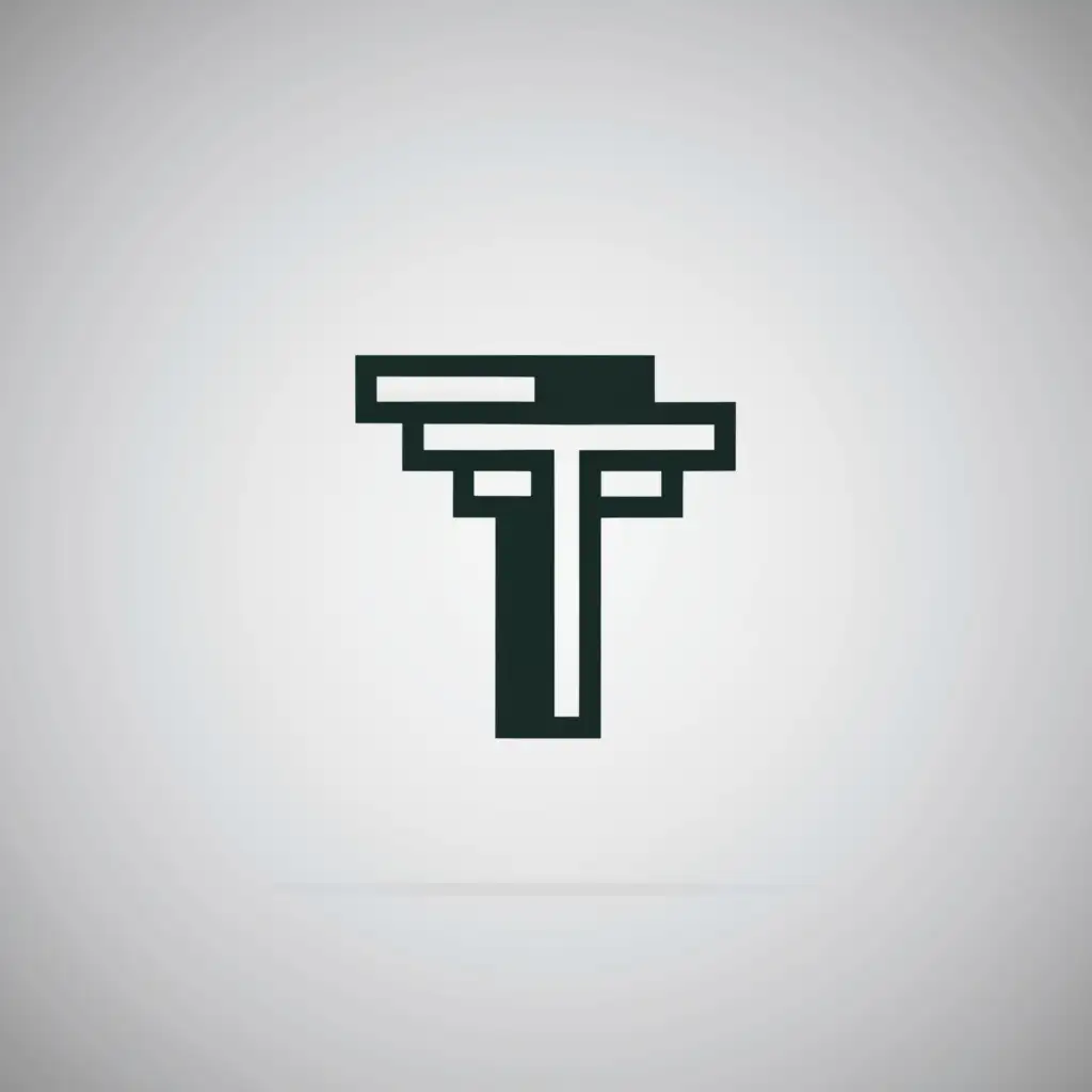 a logo design,with the text "t", main symbol: letter t,Moderate,be used in Finance industry,clear background
