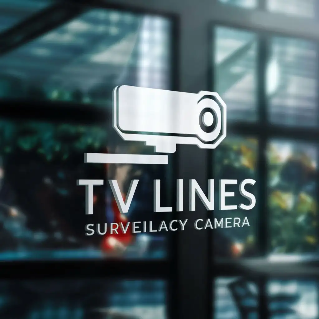 LOGO-Design-For-TV-LINES-Surveillance-Camera-Futuristic-Typography-with-TechInspired-Elements